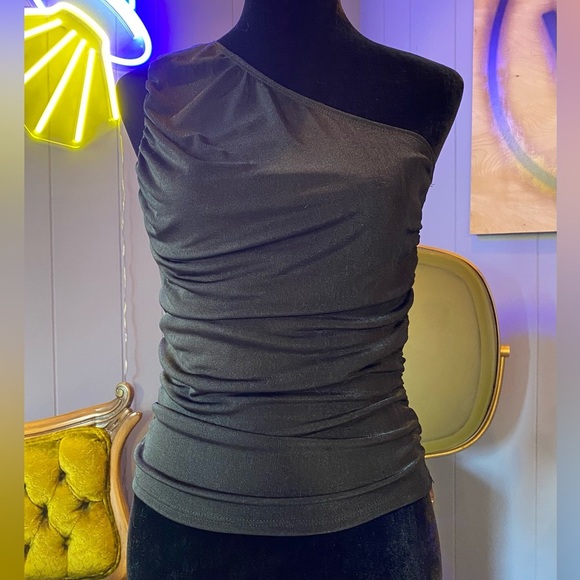 21 Saints One Shoulder Asymmetrical Girls Night Out Top Size M/L - Picture 7 of 8